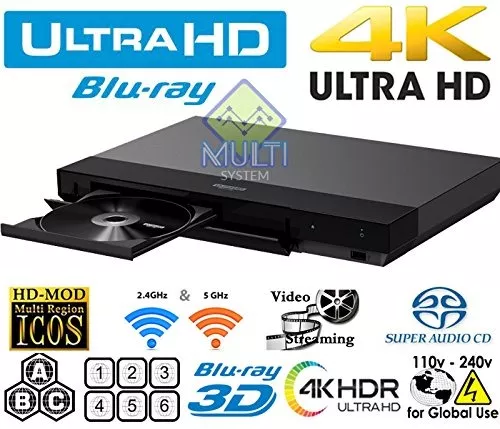 SONY UBP-X700 REPRODUCTOR DE BLU-RAY 4K ULTRA HD HDR10 WI-FI INTEGRADO