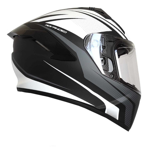 Casco Moto Blanco, Negro Gris Integral Certificado Motowolf