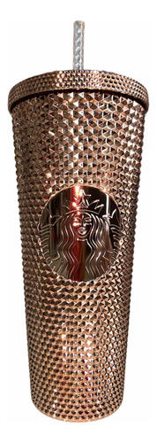 Vaso Starbucks Venti Rose Gold Nuevo Metalizado