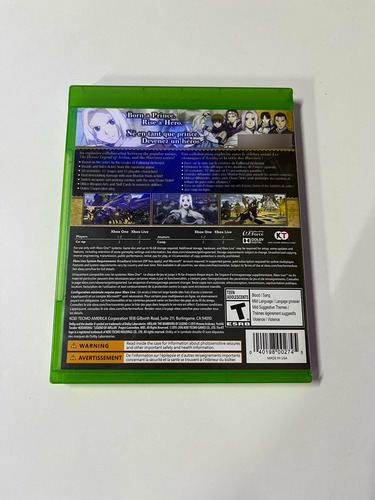 Jogo Xbox One Arslan The Warriors Of Legend Original Fisico (Recondicionado)