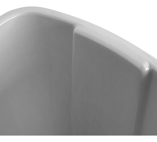 4 Pack Bote De Basura Rectangular 4l Color Gris
