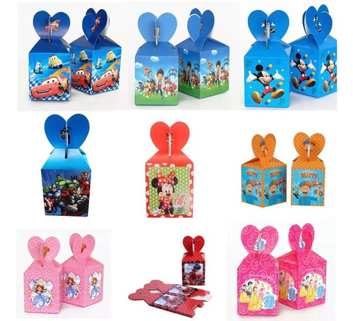 Imagen 5 de 5 de Caja Paw Patrol Cotillón Patrulla Canina Chuchería Regalos