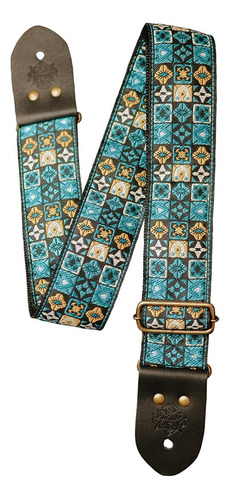 Correia P/ Guitarra Woodstock Blue Elvis Presley Acid Straps