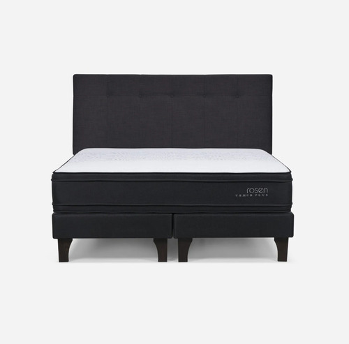 Cama Europea Tempo Plus 2 Plazas + Respaldo New Bennet Rosen