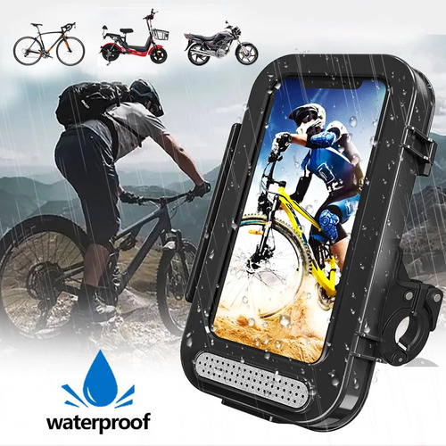 Soporte Impermeable Para Teléfono Móvil De Moto Ajustable En