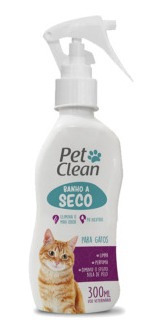 Banho A Seco Para Gatos Pet Clean Liquido 300 Ml