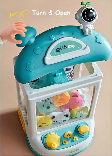 Mini Maquina Atrapa Peluches Astronauta Celeste