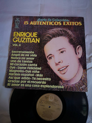 Enrique Guzman 15 Auténticos Éxitos Vol 2 Disco De Vinil Ori