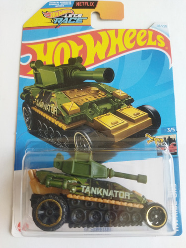 Hot Wheels Tanknator Tanque Militar Verde Gg7