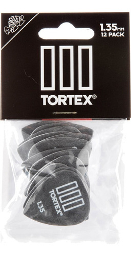 Kit 12 Palhetas Dunlop Tortex Iii 1.35mm 462p1.35 Made Usa