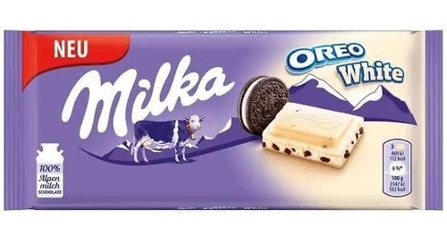  Chocolate Milka Oreo White Blanco 100 Gr.