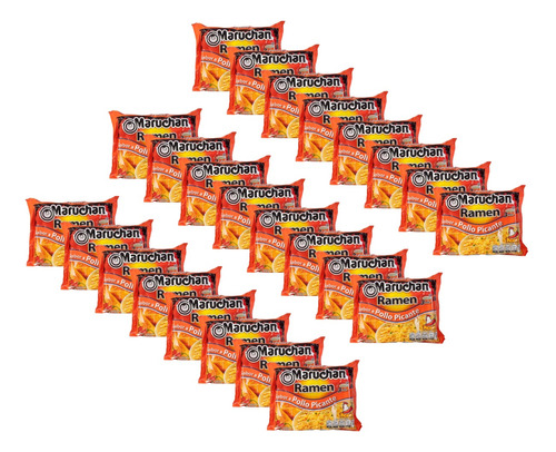 Pack X24 Maruchan Fideos Instantáneos Pollo Picante 85 Gr