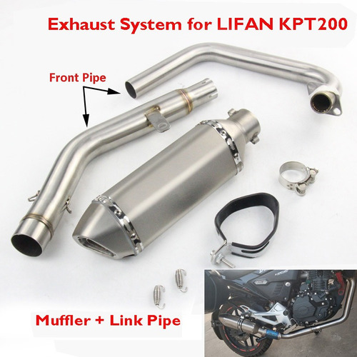 Slip On Para Sistema De Escape Lifan Kpt200 Tubo De Punta