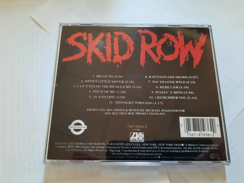 Skid Row - Cd - Germany - Cancion: I Remember You
