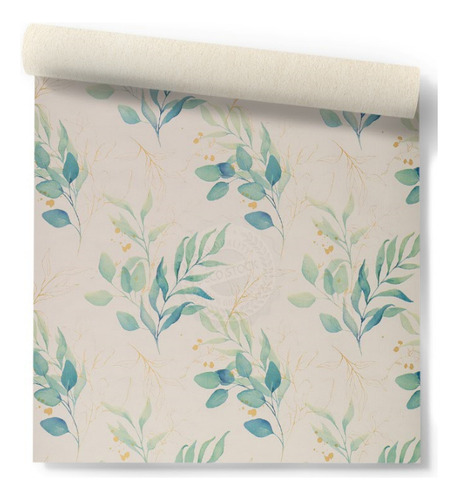 Papel Vinilizado Muresco Viva La Casa 563/1 Hojas Verde Aqua