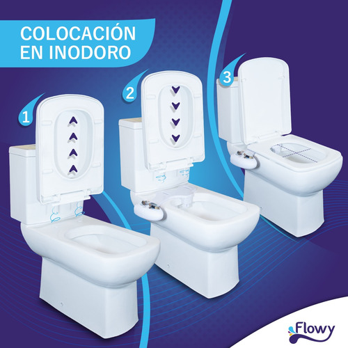 Imagen 4 de 10 de Bidet Para Inodoro Facil Instalacion Adaptable Ducha + Kit!