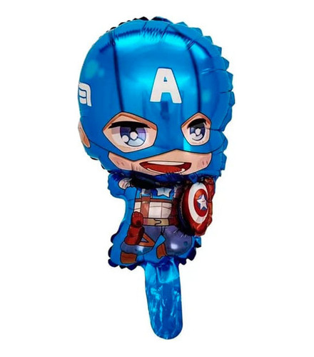 10 Globos Para Centro De Mesa Capitan America Fiesta Decora 