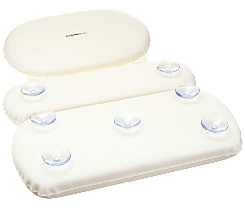 Almohada Para Bañera Y Cuello Basics Con Ventosas, Impermeab