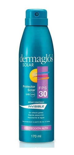 Imagen 1 de 2 de Dermaglos Solar - Protector Spray Continuo 30 Fps