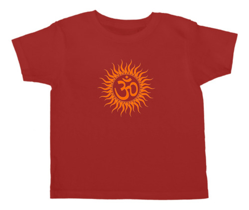 Playera Diseño Om Mantra - Meditación - Naranja