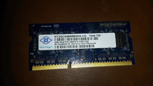 Memoria Ram Ddr3 2gb Para Portatil