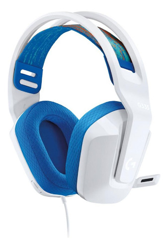 Imagen 3 de 6 de Auriculares Logitech G335 Gamer Microfono 3,5 Mm Blanco