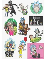 Comprar Cartela Rick And Morty Com 10 Peças