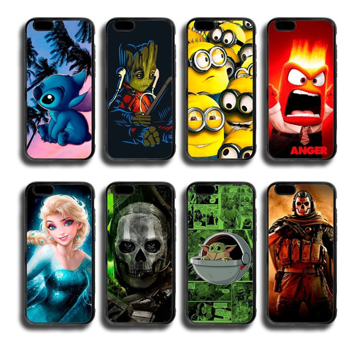 Carcasa Con Diseño Para Modelo iPhone 6 + Lamina De Vidrio