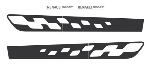 Kit Adesivo Faixa Lateral Sandero Sport 2016 2017 Renault