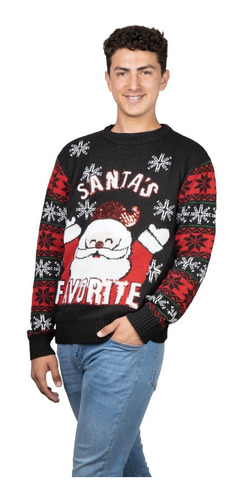 Sueter Navideño Uggly Sweater Para Hombre Santa Clause Feliz