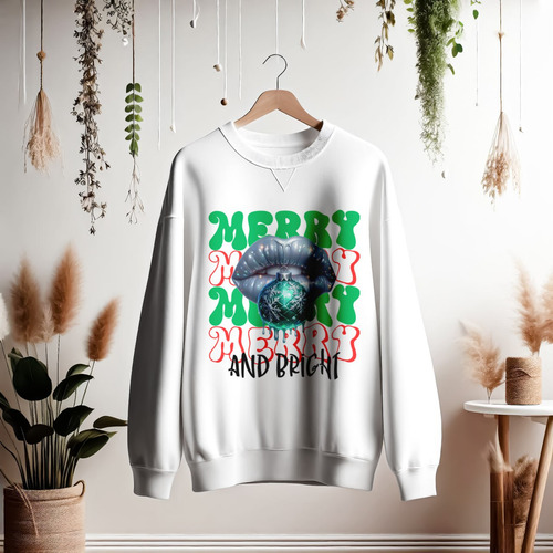 12 Diseños Digitales Png Navidad Lips - Labios Dtf - Sublim