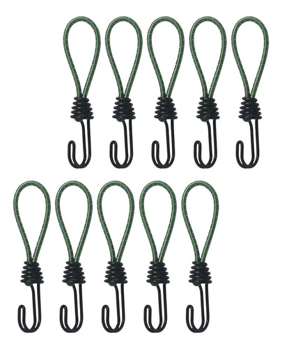 10x Correas De Con Ganchos, Mini Correas De, Ganchos Verde