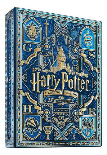 Theory-11 Barajas Póker Harry Potter Ravenclaw Azul Blue Idioma Inglés