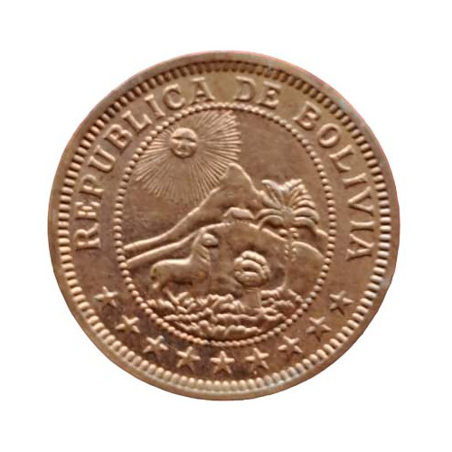 Moneda Bolivia 1 Boliviano 1951