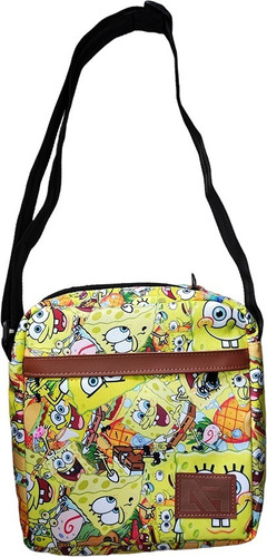 Mariconera Mochila Sling Cruzada Cuadrada Bob Esponja