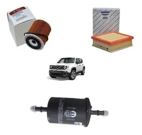 Kit Filtro Aceite, Aire Y Nafta Jeep Renegade 1.8 Original