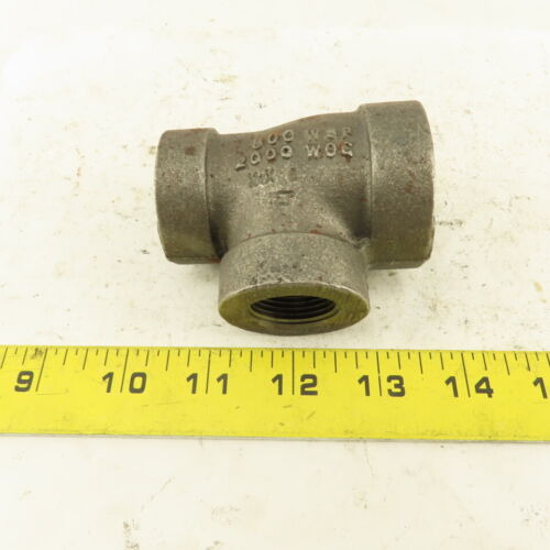 1 X3/4 X3/4 Npt 300 Wsp 2000 Wog Malleable Iron Tee Bla Ccb