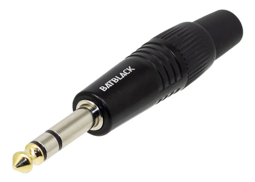 Plug Stereo Aéreo 6.35 Lc3004-1 Batblack