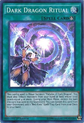 Ritual Del Dragón Oscuro Super Raro Yugioh