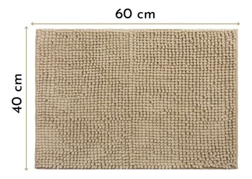 Tapete Para Banheiro Antiderrapante Absorvente 60x40cm Azul Lisa