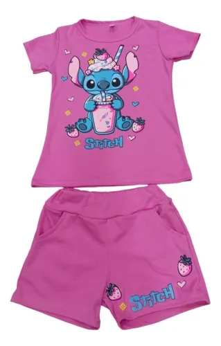 Polera Short Conjunto Stitch Niña