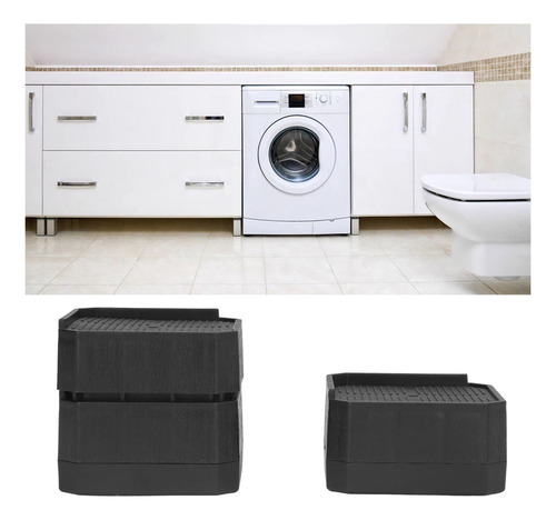 Juego De 8 Elevadores De Cama Semicubiertos En Forma De L, A