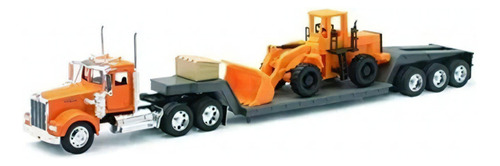 New Ray 1:32 Kenworth W900 Lowboy Retro- Trailer Escala