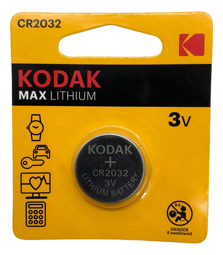 Pila Cr2032 Kodak Max Lithium 3v Larga Duración