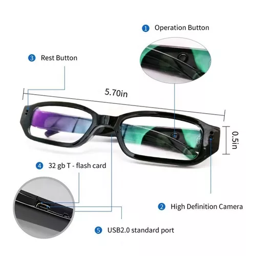 Gafas Espia 1080 30fps, Los Lentes Espia, Valen La pena, Gafas con Camara