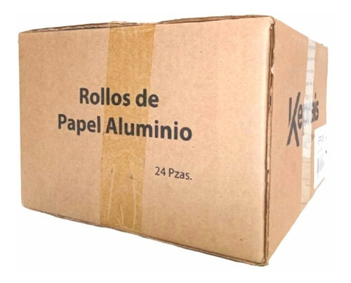 Papel Aluminio 7 Metros Reforzado Keprais (24 Pzas)