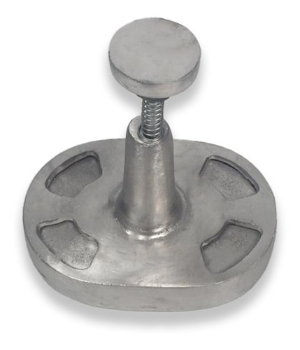 Molde Hamburguesa Paty Patinesa Fundicion De Aluminio 16 Cm Color Gris