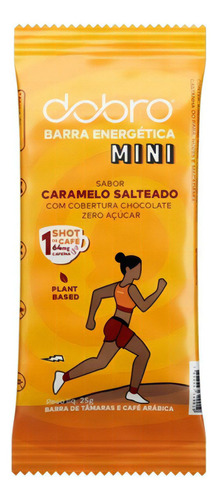 Kit 3x: Barra Energética Caramelo Com Chocolate Dobro 25g
