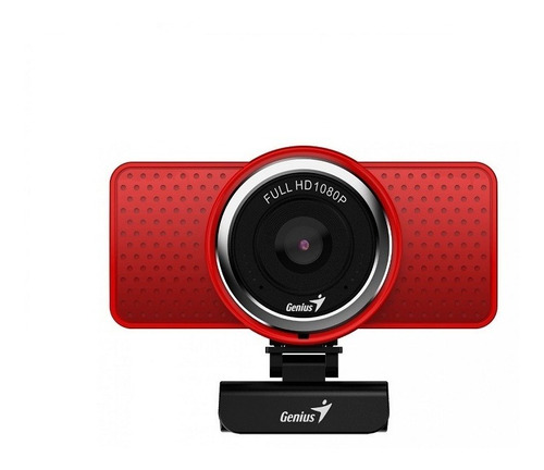 Cámara Genius Ecam 8000 Fhd 1080p Usb Red