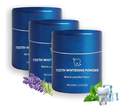 Polvo Blanqueador Dental, Creme Dental Mágico Whitening